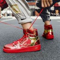 ♙  Fall 2023 high help leisure lovers with big size 45 shoes anime wind joker sandals male color matching ins wet shoes