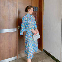 European station temperament light cooked wind cloak-style loose butterfly sleeve lace holiday dress