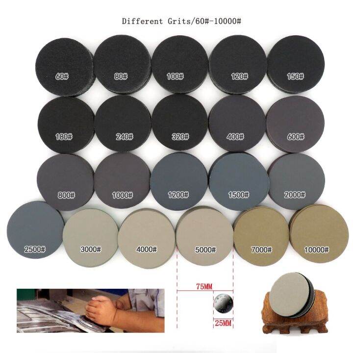 50-pcs-3-inch-sanding-discs-hook-and-loop-wet-dry-60-10000-grit-waterproof-sandpaper-75mm-for-drill-grinder-rotary-tools