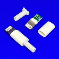 10set USB For iphone male plug with chip board connector welding 2.6/3.0mm Data OTG line interface DIY data cable adapter partsWires Leads Adapters