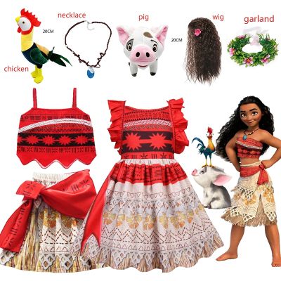 ┋✵❖ Disney Princesses Children 39;s Clothing Disney Vaiana Girl Princess Dress - Disney - Aliexpress