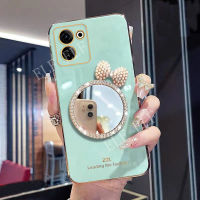 เคสโทรศัพท์ชุบหรูหราสำหรับ Tecno Camon20 Pro เคสแต่งหน้าลายผีเสื้อน่ารักกล้องติดกระจกหลังปกป้องปลอกอ่อน TECNO Camon 20 /Camon 20 Pro 4G 5G /Camon 20 Premier 5G ฝาหลังเคสโทรศัพท์มือถือขอบซิลิโคน