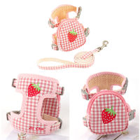 Dog Traction Rope Spring and Summer Small Dog Teddy Bear Bomei Vest Type Chest Strap Dog Walking Rope Dog Chain Collar for Cats