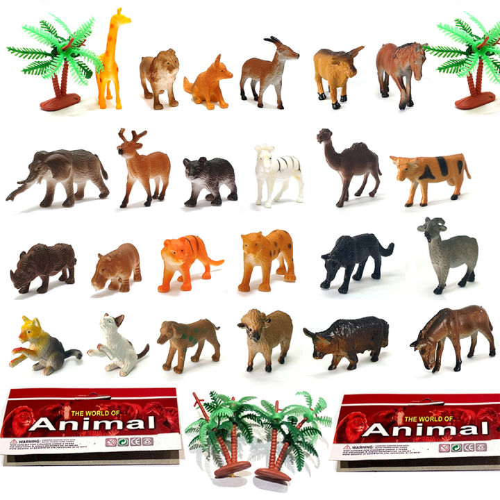 HCM]Bộ 24 đồ chơi mô hình thế giới động vật (5-7 cm) New4all Animal