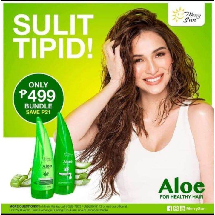 Aloe Vera Shampoo and Conditioner Set by Merry Sun Lazada PH