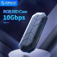 ORICO RGB M2เคส SSD ตู้ NVME M.2กับ USB ประเภท C 3.1 Gen2 10Gbps กล่อง SSD รูปแบบเกมเย็น M.2เคส SSD