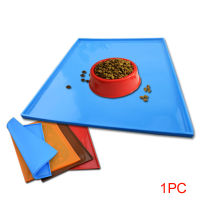 Food Dog Cat Pet Spillproof Tray Silicone Non Slip Mats Feeding