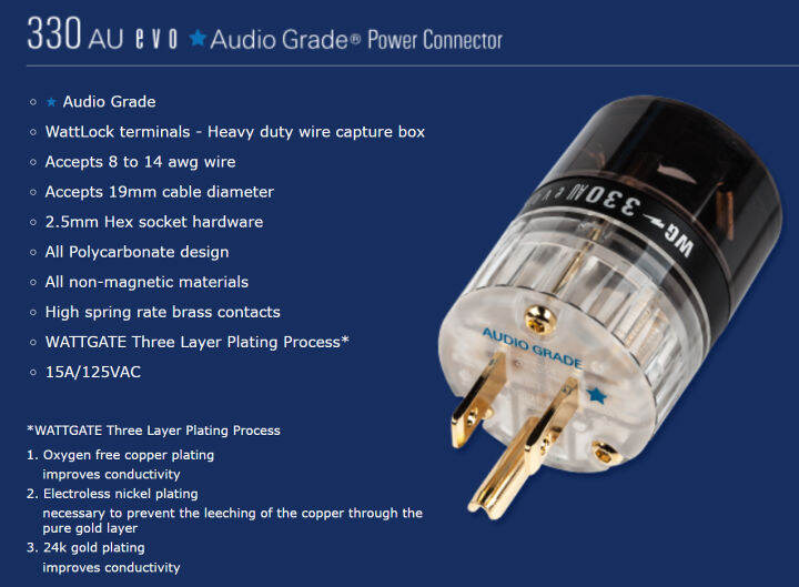 ของแท้ศูนย์ไทย-wattgate-330-au-evo-series-audio-grade-iec-power-connector-ร้าน-all-cable