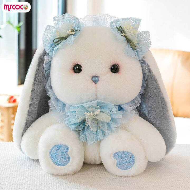 mscoco-ตุ๊กตายัดไส้เหมือนจริงของเล่นตุ๊กตากระต่าย-kawaii-แบบนิ่มสุดน่ารักหมอนพูเชียร์ตุ๊กตาเบาะผ้าสำหรับเด็กของขวัญสะดวกสบายสำหรับเด็ก