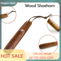 Dragon 1PC ไม้รองเท้าแตรแบบพกพาหัตถกรรมรองเท้าอุปกรณ์เสริม SOLID wood shoehorn