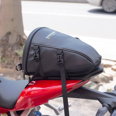 กระเป๋าพาดลำตัวทนต่อการสึกหรอกันน้ำ Kursi Belakang Motor สำหรับจักรยานรถยนต์ไฟฟ้ากระเป๋าติดท้ายความจุมาก