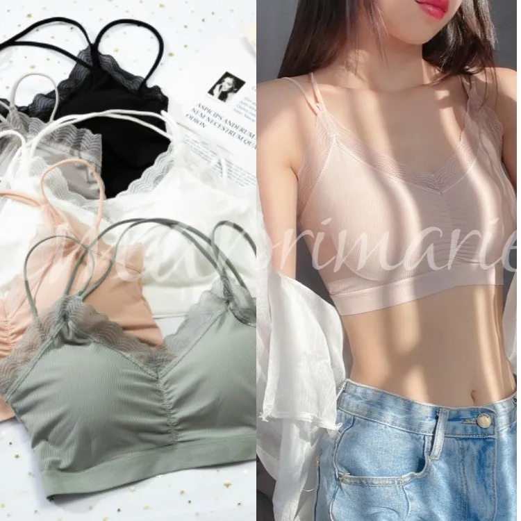 korean bralette outfit