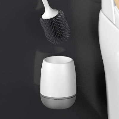 Wall-Mount TPR Silicone Head Toilet Brush Quick Draining Clean Tool Floor-Standing Cleaning Brush Bathroom Wc Accessories