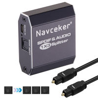 2023ที่ดีที่สุด1X3 Toslink Spdif Optical Digital Audio Splitter อินพุต3เอาต์พุตรองรับ LPCM 2.0 DTS AC3พร้อมสายออปติคัล