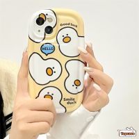 เคสโทรศัพท์มือถือ แบบนิ่ม ลายการ์ตูนเป็ดน่ารัก สําหรับ iPhone 14 13 12 X XR Xs 8 7 6 6s 2020