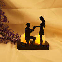 Mr &amp; Mrs Wedding Party Stand Candle Stand ของขวัญวันวาเลนไทน์