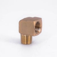 1/8 quot; 1/4 quot; 3/8 quot; NPT Female To Male Elbow 90 Degre Brass Block Pipe Fitting Coupler Connector Water Gas Fuel