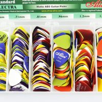 Hot Sale[Durable and practical] Free Shipping Alice ABS Non-slip Folk Guitar Picks Electric Guitar Shrapnel Optional Thickness 6 Pieces Pick Box