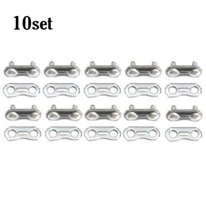 (fast Shipping)10 Sets Stainless Steel Chainsaw Chain Joiner Link Fit