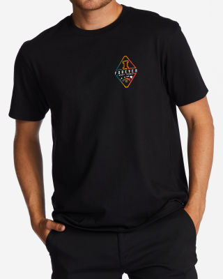 Billabong เสื้อยืดผู้ชาย Andy Irons Diamond Short Sleeve T-Shirt 231 ABYZT01761-BLK