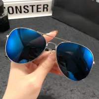 แว่นตากันแดด New Aviator Collection Sunglasses เลนส์โพลาไรซ์เหมาะสำหรับการเดินทางและการขับรถ สินค้าขายดี ยิงจริง (เขียว)