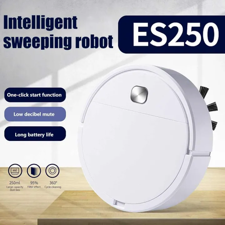 ES250 Rechargeable Automatic Smart Robot 1800Pa Vacuum Cleaner Suction