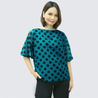 MIKIKO Blouse MI-B453 ชิฟฟอนปริ้นท์ IGPU22-6-SL9