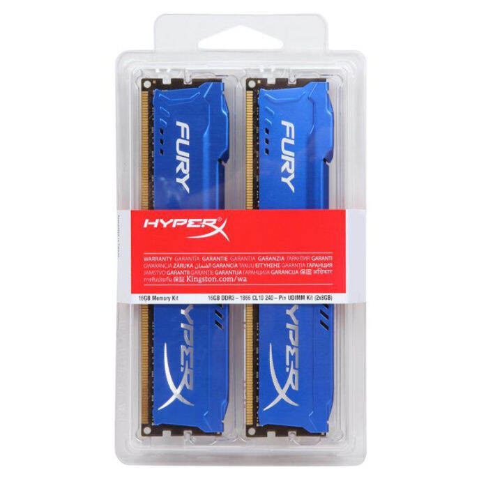 จัดส่ง-24-ชม-จากกทม-kingston-hyperx-fury-ddr3-ram-16gb-1600mhz-240pin-pc3-12800-dimm-หน่วยความจำเกมเดสก์ท็อป