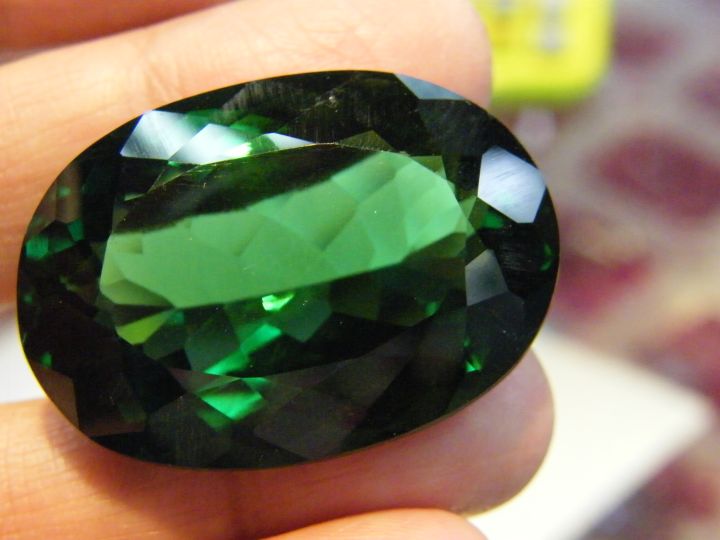 เขียว-green-tourmaline-lab-สัปปะรด-รูปไข่-น้ำหนัก-56-กะรัต-carats-1-เม็ด-synthetic-quartz-tourmaline-30x24-mm-มิลลิเมตร