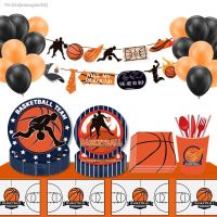 ஐ MVP Sports Basketball Game Birthday Party Disposable Tableware Sets Plates Tablecovers Wall Backdrops Baby Shower Party Decors