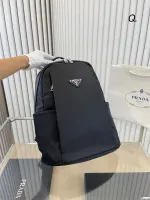 Shop Prada Nylon Backpack Mens online 