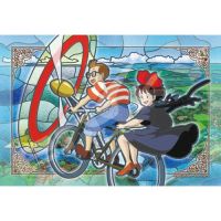 Ensky 300-AC037 Studio Ghibli Kiki S Delivery Service "Pump The Pedals" 300 Pieces Art Crystal Jigsaw Puzzle 26X38Cm เรือโดยตรงจากญี่ปุ่น