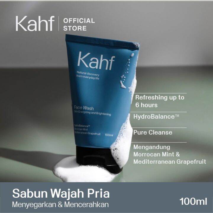 Kahf Skin Energizing and Brightening Face Wash 100 ml Lazada Indonesia