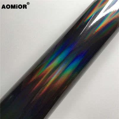 Holographic Rainbow Chrome Vinyl Wrap Foil Sheet Decal Bubble Free For Car Wrapping Film Motor Phone Laptop Console