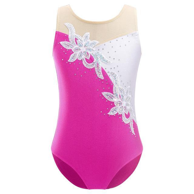 kids-girls-faux-diamonds-glittering-sequins-gymnastic-skating-jumpsuit-yoga-ballet-dance-leotards-acrobatics-workout-sportswear