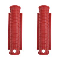 Thickened Silicone Pan Handle Cover Insulation Cover Pan Ear Clip Cast Iron Pan Frying Pan Wok Handle Holder,Red,6PCS