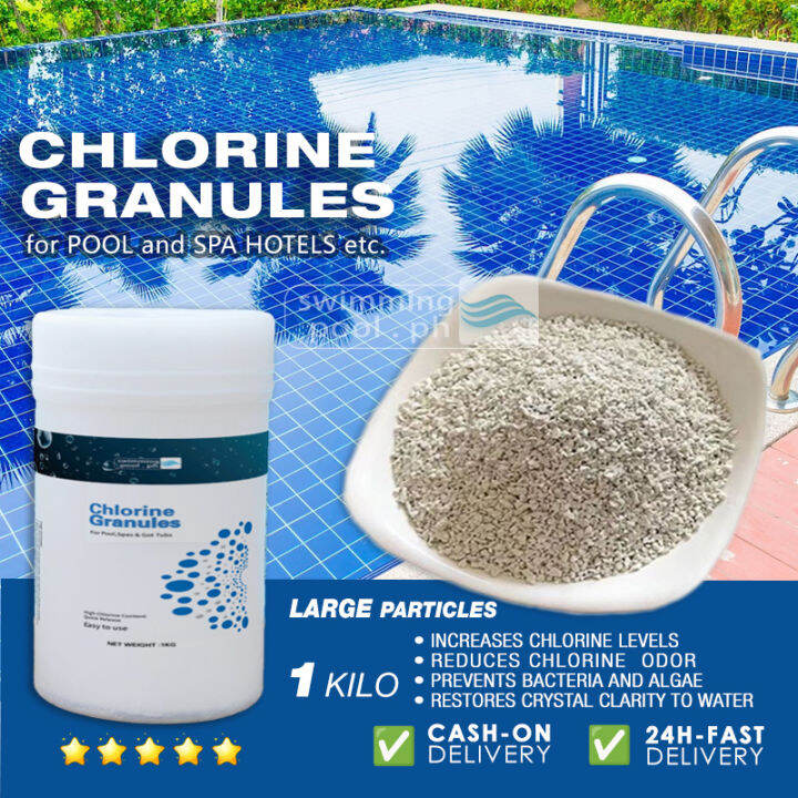 CHLORINE GRANULES for Swimming Pool Disinfectant chlorine powder 1kg ...