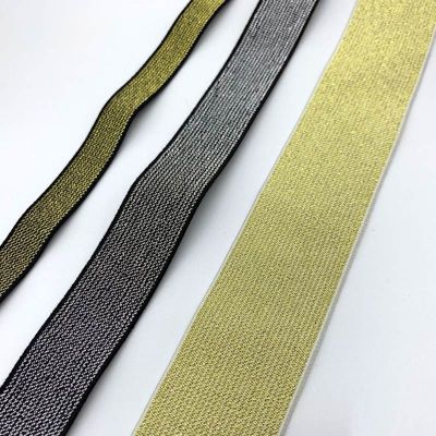 ❀☇ High quality gold and silver wire rubber band / wide and thick elastic band belt with 2.5-6cm accessories