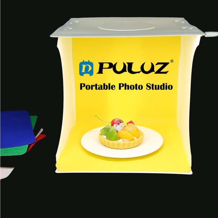 กล่องถ่ายรูป-สตูดิโอพับได้-puluz-lightbox-studio-ขนาด-20cm-พร้อมฉากถ่ายรูป-6สี