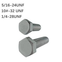 1-10 Buah 5/16-24 UNF 1/4-28 UNF 10 -32 UNF Stainless Steel 304 British American Fine Tooth External Hexagon Screw Bolt