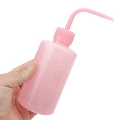 ‘；【。- 1Pc Transparent Plastic Washing Bottle Barber Squeeze Curved Spout Pot Measuring Cleaning Eyelash Plastic Extrusion Supplier