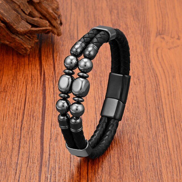 new-design-turquoise-gem-stone-beads-charm-handmade-bracelets-trendy-natural-tiger-eye-beaded-leather-bracelet-for-men-women