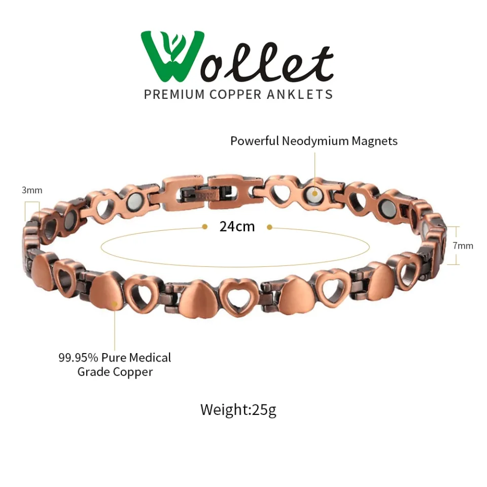 Copper Magnetic Link Anklet – sacrednz