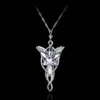 【YF】◑  Arwen Evenstar Necklace The Elves Fashion Color Stone Pendant Wedding