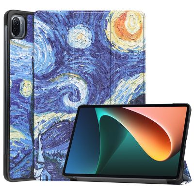 แท็บเล็ตสำหรับ Xiaomi แผ่น5เคส Mi Pad 6/6 Pro พับได้ PU ฝาครอบอัจฉริยะเป็นหนังสำหรับ Mipad 5สำหรับ Xiaomi Mi Pad 5 Pro พร้อมแผ่นป้องกันสำหรับปลุกอัตโนมัติ