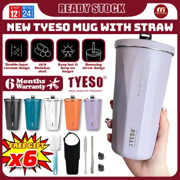 Tyeso Coffee Cup Thermos Bottle Stainless Steel Double-layer