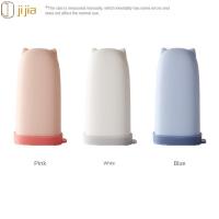 JIJIA 3 pcs สีฟ้าสีขาวสีชมพู ที่วางสบู่แบบพกพา ซิลิโคนทำจากซิลิโคน กล่องพลาสติก ABS จานสบู่ซิลิโคนกันรั่ว สะดวกสบายๆ ฝาปิดซิลิโคน จานสบู่ซิลิโคน วันหยุดพักผ่อนพักผ่อน