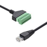 เครื่องเชื่อม CANVELL ตัวแปลง RJ45 8ขา RJ45ปลั๊กตัวผู้กับตัวผู้สายลำโพง RJ45 RJ45สายขยายอะแดปเตอร์อีเทอร์เน็ต