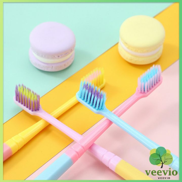 สีพาสเทล-แปรงสีฟัน-สไตล์ญี่ปุ่น-สวย-น่าใช้-น่ารัก-พร้อมส่ง-ราคาต่อ-ชิ้น-ice-cream-toothbrush-สปอตสินค้า-veevio