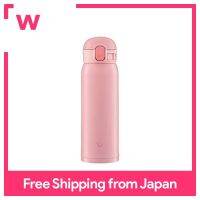 Zojirushi (ZOJIRUSHI) ขวดน้ำ One Touch สแตนเลสแก้วไม่มีรอยต่อ16.2 Oz Tumbler/Thermoflask 480Ml พีชสีชมพู SM-WA48-PA